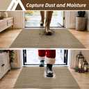 COSY HOMEER Door Mat Non-Slip Entryway Rugs Dirt Trapper, 32"x48", Beige