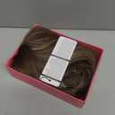7JHH WIGS Honey Blonde Wig with Bangs Long Brown Wigs for Women,Layered Heat Resistant Synthetic Wigs for Daily Use