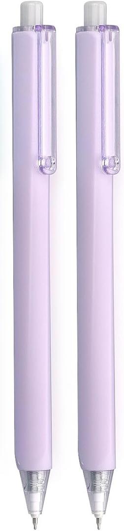 Bribobo Gel Ink Pens Black Ink for Office Smooth Writing Retractable Work Pen, 0.5mm Fine Point(10-Count)