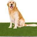 SHACOS Artificial Grass Pad for Dogs 20x40 inches Dog Pee Grass Potty Training Pads for Puppies Replacement Turf Reusable Dog Training Mat with Drainage Holes Outdoor Rug Patio Lawn Decoration