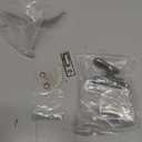 Solid Brass Casement Fastener Window Lock, Small, Brushed Satin Nickel, 2 Pack