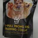 PetJett ProTrainer Prong Collar for Dogs - Choke Collar for Dogs, Pinch Collar for Dog Adjustable No Pull Training Collar for Small Medium Large Dog - Safety Durable Stainless Steel Metal Choker Chain (Medium: 16 - 18" / 50 lbs, Full Black)