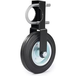 CO-Z Pack of 1, Heavy Duty 6" Gate Wheel for Rolling Gate, 500 lb Capacity Chain Link Fence Gate Helper Wheel Fits 1-5/8" to 2" Tubes, Undermount Metal Swing Gate Caster with Adjustable Angle