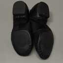 Dance Jazz Shoes Cowhide Leather Jazz Shoes for Women Men Adult (8.5, Black)