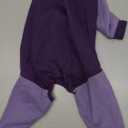 QBLEEV Cat Pajamas for Cats Only, Sticky Hair Kitten Clothes, Prevent Lost Fur Pet Onesie Shirts Costumes Outfits for Daily Wear Parties Photography, Recovery Suit for Small Dogs (Large, Purple)