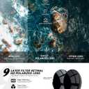 Aviator Sunglasses Polarized Sun-Glasses: Aviators Sunglasses for Men Women with UV Protection for Driving (A06 Black/Blue/Silver)