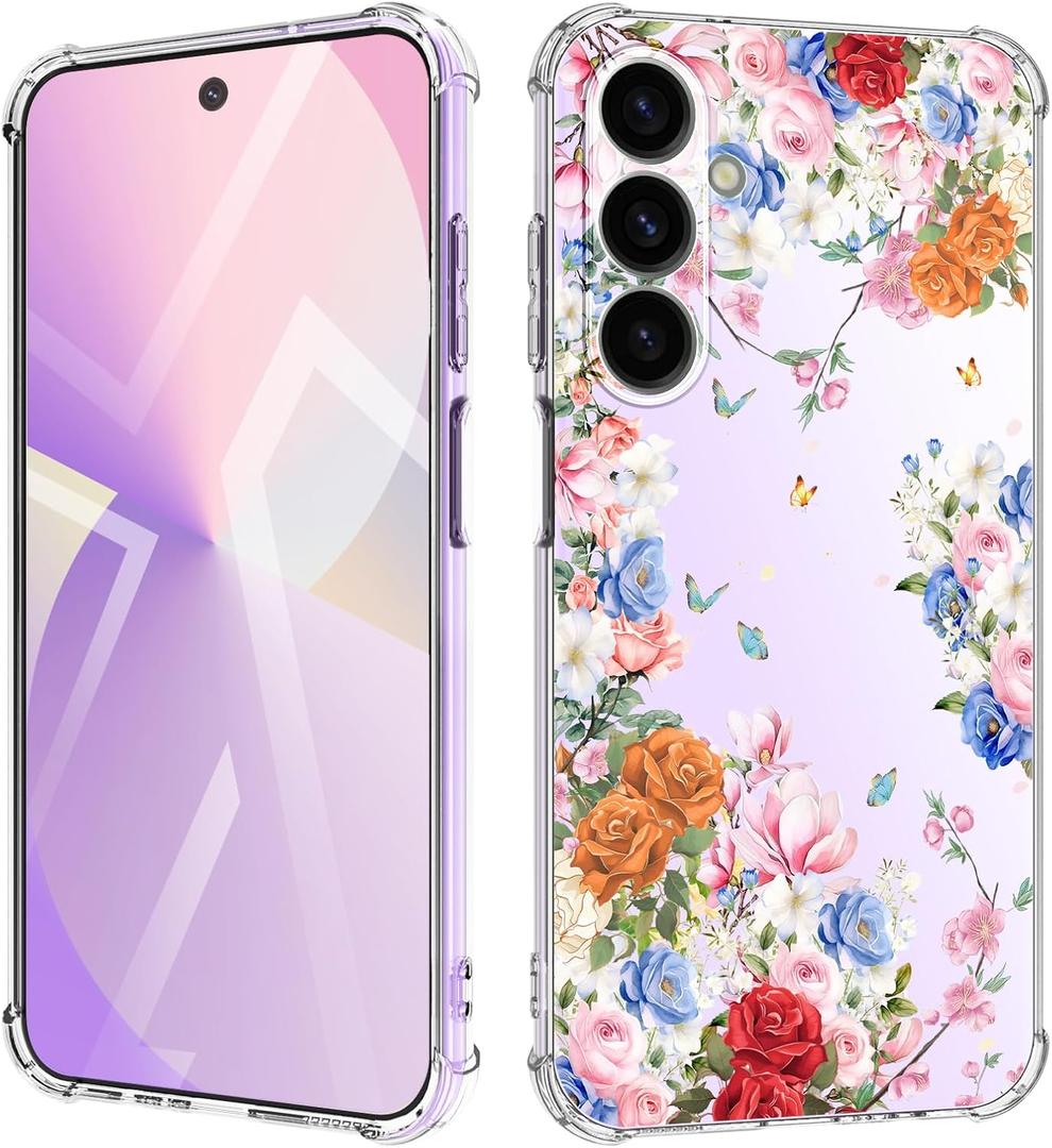 for Samsung Galaxy A26 Case 5G Flowers Slim Anti-Drop Shockproof Protective Soft Shockproof Clear Phone Protective Covers 6.7 Inch for Women Pink Romance for Samsung Galaxy A26 Case 5G Flowers Slim Anti-Drop Shockproof Protective Soft Shockproof Clear Phone Protective Covers 6.7 Inch for Women Pink Romance
