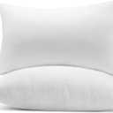 Standard Bed Pillows Count of 1, Hotel Quality Hotel Quality Down Alternative Bed Pillows - Soft, supportive, perfect for side & back sleepers. Machine washable. 20x26 inch