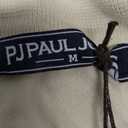 PJ PAUL JONES Mens Knit Polo Shirts V Neck Short Sleeve Casual Stylish Golf Shirt, M