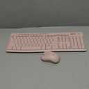 Logitech MK270 Wireless Keyboard and Mouse Combo for Windows, 2.4 GHz Wireless, Compact Mouse, 8 Multimedia and Shortcut Keys, 2-Year Battery Life, for PC, Laptop - Rose (1 Pack)