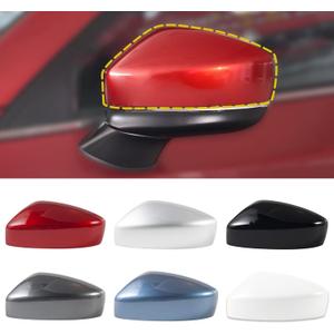 Car Door Side Rearview Mirror Cover Compatible With Mazda CX-5 CX5 2017 2018 2019 2020 2021 Housing Rearview Mirror Protective Cover Steel Platinum Ash Right Passenger Side