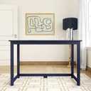 Plank+Beam Classic Desk, 47 Inch, Blue, 47.25" L x 19.75" W x 29.75" H