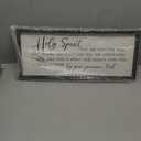 TQianJiang Christian Wall Art Holy Spirit You are Welcome Here Sign Religious Inspirational Quotes Decor  Bible Verse Plaque Scripture Living Room Prayer Catholic Wall Hanging (Black)