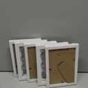 HappyHapi 4x6 Picture Frames Set of 10, Tabletop or Wall Display Pictures 3.5x5 with Mat or 4x6 Without, Multi Photo Frames Collage (White)