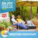 BaseMate Square Umbrella Base Weight, 18" ~ Fits Any Offset, Cantilever & Any Outdoor Patio Umbrella Stand ~ Easy Set up (Side-Slot Opening)