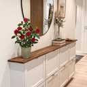 Hollyone Artificial Flower Plants Camellia Red Roses Faux Potted Plant with Cement Pot Fake Silk Flower Rose Camellias Flower Arrangement Office Home Decor Bathroom Shelf Desk Decoration 15 Inch