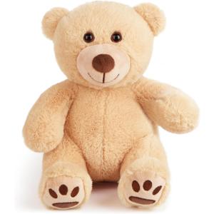 LotFancy Teddy Bear Stuffed Animal, 10 inch Brown Teddy Bear Plush Toy, Soft Plush Gifts for Kids Baby Toddlers on Baby Shower, Easter Decorations