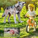 Qualirey Coyote Decoy for Geese Deterrent 27.5 x 26 Inch Fake Predator Hunting Decoy 2D Coyote Repellent Devices to Scare Goose Deer Keep Away Small Animals