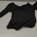 WEGETIT Long Sleeve Leotards for Girls Gymnastics Toddler Ballet Leotard Girls Dance Shirts Bodysuit (Black,68Years)