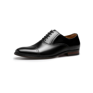 Men's Dress Shoes Leather Cap Toe Lace-up Oxfords, 9