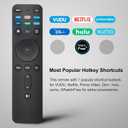 Universal Remote Replacement XRT260 for All VIZIO Smart TV Smartcast 4K P-Series V-Series D-Series M-Series XRT136 XRT140 , with Buttons for Netflix Disney Prime Video Hulu (No Voice Function)