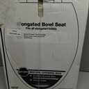 KOHLER 4636-RL-47 Cachet ReadyLatch Elongated Toilet Seat Slow Close, Soft Close Toilet Seat Quiet Lid, Contoured Grip-Tight Bumpers Installation Hardware, Apartment Essentials. Almond