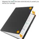4 x KuRoKo Case for Remarkable Paper Pro Color 11.8",Slim Hard Back Shell Protective Auto Sleep/Wake Book Folio Cover with Pen Holder for Remarkable Paper Pro Tablet 11.8 inch 2024 Released-Black