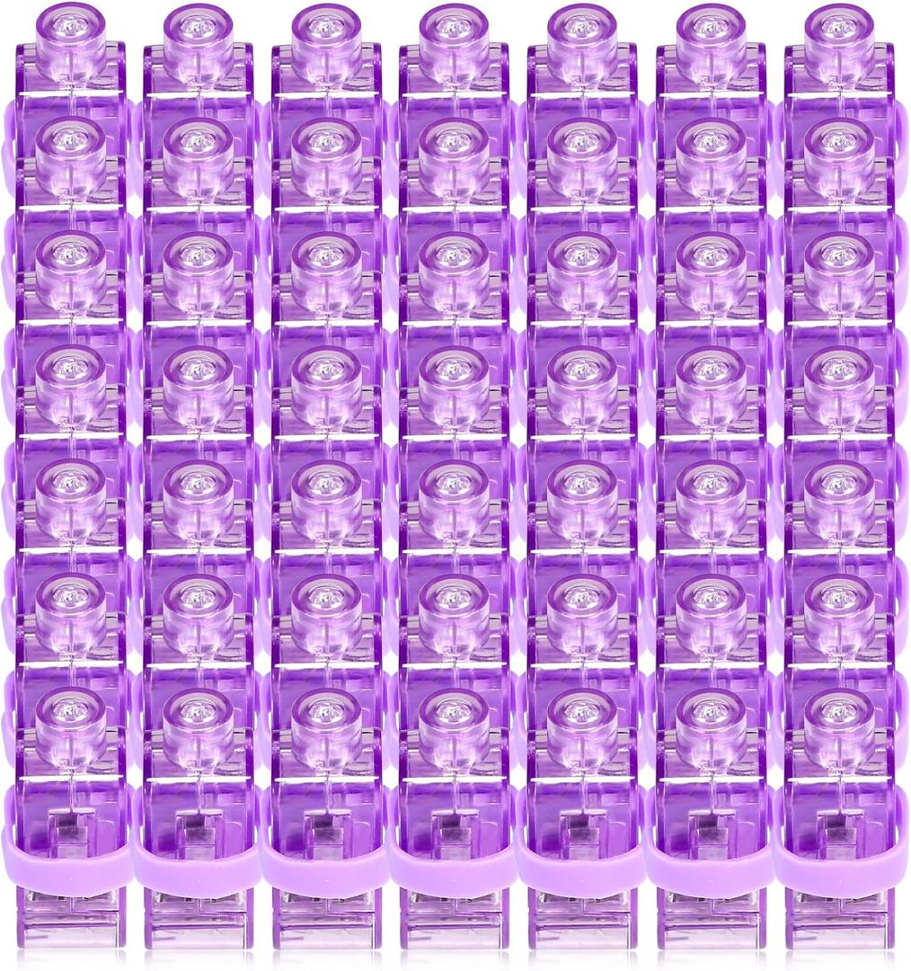3 x Finger Lights for Kids, 50Pcs Purple Finger Flashights Glow in the Dark Party Favors Bulk, Led Light Up Finger Light for Easter Back to School Classroom Prizes Halloween Trick or Treating Goodie Bags
