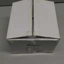 LISOS 2.5 Quart Nonstick Ceramic Sauce Pan with Lid, Small Milk Pots for Cooking with Pour Spout, Aluminum stock Pot Wood Handle for kitchen, PFASFree, White