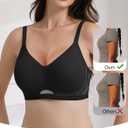 Wireless Bras for Women No Underwire Seamless Buttery Bralettes Smoothing Women's Bras Full Coverage Shapedly Bra (XXXL)