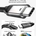 Silkland USB C Monitor Display Cable 3.3FT 4K@144Hz/60Hz, 8K USB C 3.2 Gen 2x2 Video Cable, 20Gbps Data Transfer, 240W PD Charging, Type C Compatible for iPhone 17, MacBook, CarPlay, Portable Monitor