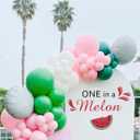 One in a Melon Decal,Watermelon Themed Kids Party Supplies Decorations for Baby Shower,1st Birthday Party Decor,Watermelon Style One in a Melon Backdrop Sticker