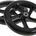Kisangel 2pcs Skateboard Scooter Wheels Replacement High Elastic Scooter Wheel for Electric Mute Pu Parts