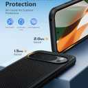 2 x FNTCASE for Google Pixel 10-Pro-XL Case: Pixel 9 Pro XL Shockproof Protective Lightweight Duty Cell Phone Cover Rugged with Non Slip Textured Back - Military Protection Bumper Tough, Black