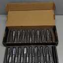 KSP M14X1.5 Spike Lug Nuts, 32PCS Chrome 14mmx1.5 Wheel Spiked Lug Nut for Silverado Sierra 1500 2500 3500 F150 F250 F350, 19mm Hex Closed End Nut with 1 Socket for Aftermarket Wheel