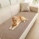 Foxdecor Dog Couch Cover Protector, Sofa Covers for Pets Washable, Non Slip Pet Couch Cover, Furniture Covers for Pets, Dog Cover for Couch. (Brown, 28"x94")