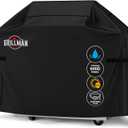 Grill Cover by Grillman, Black, 58 Inch, BBQ Outdoor Grill Covers, Charcoal & Gas Grills, Waterproof, Rip-Proof, Weather-Resistant, Anti-UV, Barbecue Cover for Weber, Genesis, Charbroil, Nexgrill, etc