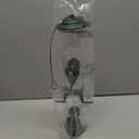 Bird Feeders for Outdoors (Green) Squirrel Proof Hanging Bird Feeder with Locking Lid & Adjustable Hanger, Chew-Proof, Weather Resistant 15 Inches 6 Port