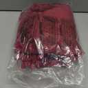 PAVILIA Burgundy Red Throw Pillow Covers with Pom Pom 18x18 Set of 2, Decorative Pillow Cases for Bedroom Aesthetic, Small Throw Pillows Set for Bed, Velvet Euro Plush Cushion Covers for Sofa Couch