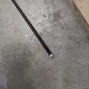 Amazon Basics Tension Curtain Rod, Adjustable 78-108" Width - Black, Classic Finial