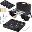 Honing Guide System Chisel Sharpening Kit for Woodworking Chisels and Planes 5/32" to 3" Chisel Sharpener Sharpening Holder Guide with Sharpening Angle Fixture, Angle Gauge and Storage Case (Black)