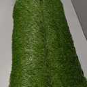 Ottomanson 2'7" x 12' Artificial Faux Grass Rug - Realistic Turf with UV Protection - Perforated for Easy Drainage - Durable, Hose-Off Synthetic Lawn Carpet for Indoor & Outdoor Use, Green 