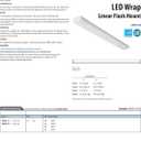 Lithonia Lighting 2 Foot LED Light Fixture, Low-Profile LED Wraparound Flush Mount Ceiling Light, 3000K Warm White, 120V, 24-Inch (FMLWL 24 830)