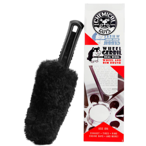 Chemical Guys Gerbil Wheel and Rim Cleaning Brush - Soft Natural Bristle Detailing Tool for Tires, Exhausts & Delicate Surfaces - Wheel Cleaner Brush to Safely Clean Brake Dust, Grime and Dirt, 1 Pack