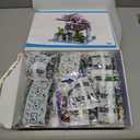 The Moon Palace Chinese Architecture Micro Building Blocks Set with LED Lights, 4574PCS Cherry Blossom Tree Model Kit, Collectible Cultural Gift for Adults & Teens