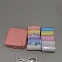 Sticker Printer, Portable Thermal Printer, Mini Printer with 10 Rolls Printing Paper, Sticker Printer Machine, Print Pods, for Photos, Journals, DIY, Compatible with Android & iOS