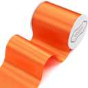 Orange Satin Ribbon, 4" x 22 Yards Wide Orange Ribbon, Solid Large Satin Ribbons for Cutting Ceremony, Grand Opening, Wedding Chair Sash, Car Decor, Gift Wrapping, Party Decoration