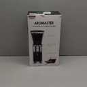 Aromaster Burr Coffee Grinder with 48 Gind Settings, Conical Coffee Bean Grinder for Home Use,Stainless Steel,40 Seconds Adjustable Timer,Anti-static,Easy to Clean with Brush (Lunar Silver)