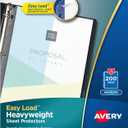 Avery Clear Heavyweight Sheet Protectors, Non-Glare, Easy Load, 200 Document Protectors (74401)