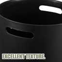 Marble Trash can 10.62X9.05In Small Round Lidless Wastebasket for Bathroom Kitchen Office with Stable Structure and Modern Marble Texture